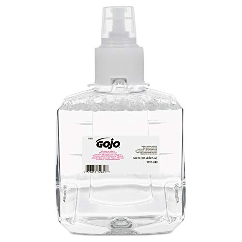 GOJO 191102EA Clear & Mild Foam Handwash Refill, Fragrance-Free, 1200mL Refill