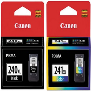 Genuine Canon PG-240XL/CL-241XL Color Ink Cartridge 2-Pack (OEM 5206B001, 5208B001)