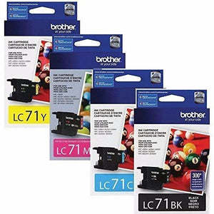 Brother LC71 Standard Yield Ink Cartridge BK/C/M/Y combo